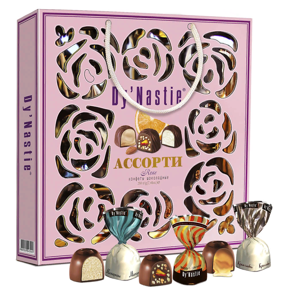  Династия Сумка 170г Конфеты "Ассорти ROSE"    в Тамбове